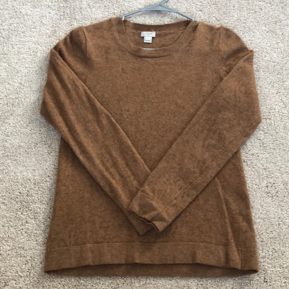 J.Crew scoop neck sweater- Camel, Small
